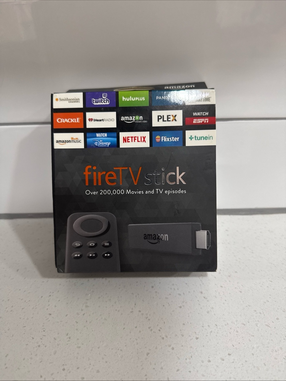 Amazon Fire TV Stick - Black and Orange Logo